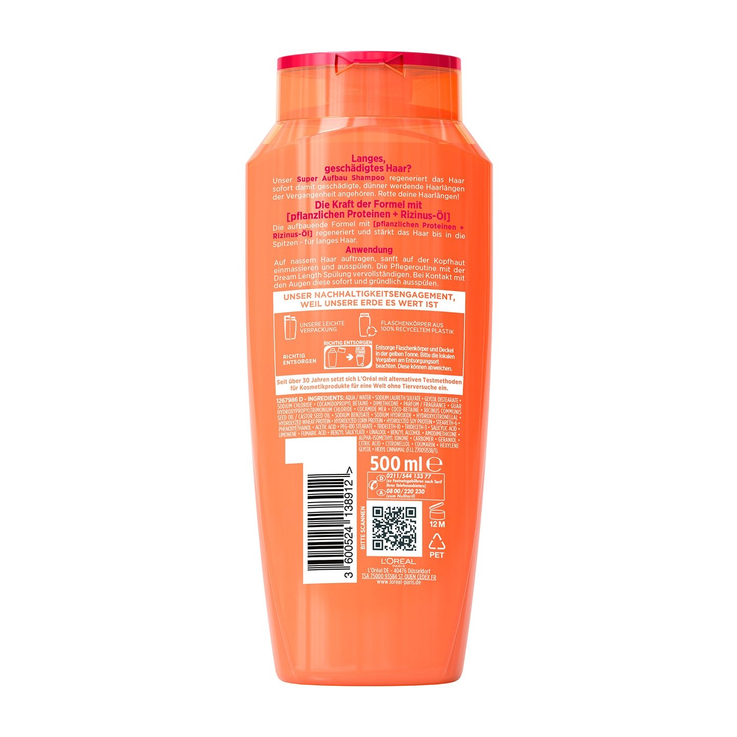 Produktabbildung L'Oréal Elvital Dream Length hinten